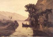 Jean Baptiste Camille  Corot Vue de Riva (mk11) oil painting artist